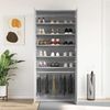 vidaXL Schuhschrank Graues Sonoma 80 x 39 x 178 cm Holzwerkstoff 3333871 Bild 4