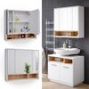 Badspiegelschrank Beatrice Weiß 80 x 72 cm Vicco Bild 2