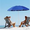 Sekey Sonnenschirm Ø 160 cm Balkonschirm Rund Strandschirm Sonnenschirm mit Schutzhülle, LxB: 160,00x160,00 cm, Neigungswinkel verstellbar, Höhe verstellbar, mit Tragetasche Bild 3