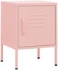 vidaXL Nachttisch Rosa 35x35x51 cm Stahl 336211 Bild 2