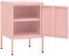 vidaXL Nachttisch Rosa 35x35x51 cm Stahl 336211 Bild 4