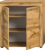 xonox. home Wohnen Jam X8BM9T20 Highboard Hochkommode Wohnzimmerschrank Hochschrank in Wotan Eiche Melamin, ca. B/H/T: 80 x 88 x 35 cm Bild 3