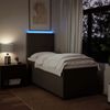 vidaXL Boxspringbett mit Matratze Hellgrau 80x200 cm Stoff 3292608 Bild 5