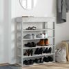 vidaXL Schuhregal Betongrau 80x30x98 cm Holzwerkstoff 859935 Bild 3