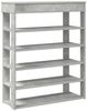 vidaXL Schuhregal Betongrau 80x30x98 cm Holzwerkstoff 859935 Bild 2