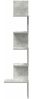 vidaXL Wand-Eckregal Betongrau 32x32x127,5 cm Holzwerkstoff 860520 Bild 4