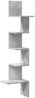 vidaXL Wand-Eckregal Betongrau 32x32x127,5 cm Holzwerkstoff 860520 Bild 2