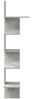 vidaXL Wand-Eckregal Betongrau 32x32x127,5 cm Holzwerkstoff 860520 Bild 5