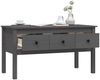 Couchtisch Grau 102 x 49 x 55 cm Massivholz Kiefer [820943] Bild 5