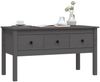 Couchtisch Grau 102 x 49 x 55 cm Massivholz Kiefer [820943] Bild 4