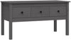 Couchtisch Grau 102 x 49 x 55 cm Massivholz Kiefer [820943] Bild 2