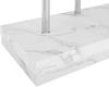 Couchtisch >Arian< in Glas, weiß marmoriert - 110x39x60 (BxHxT) Bild 3