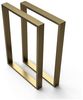 sossai® Tischgestell Stahl Tischkufen 50-70cm x 72cm in Gold (2-St) Bild 4