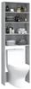 vidaXL Waschmaschinenschrank Grau Sonoma 64x24x190 cm 815952 Bild 3