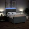 vidaXL Boxspringbett mit Matratze Dunkelgrau 160x200 cm Stoff 3293632 Bild 5