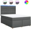 vidaXL Boxspringbett mit Matratze Dunkelgrau 160x200 cm Stoff 3293632 Bild 2