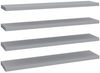 vidaXL Schwebende Wandregale 4 Stk. Grau 120x23,5x3,8 cm MDF 323864 Bild 2