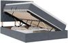 vidaXL LED-Speicherbett mit Matratze Dunkelgrau 140 x 190 cm Samt 3372724 Bild 2