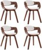 vidaXL Esszimmerstühle 4 Stk. Bugholz und Kunstleder [3054814] Bild 2