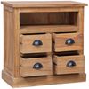 vidaXL Kommode 60 x 30 x 60 cm Massivholz Teak Bild 2