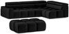 Ecksofa Designersofa DARCY in Stoff Salvador Schwarz Ottomane Rechts Bild 5