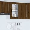 vidaXL Küchen-Hängeschrank mit Glastür Porto Braun Eichen-Optik 854014 Bild 4