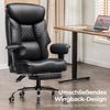 COMHOMA Bürostuhl Gaming Stuhl für Große und Schwere Personen bis 180 kg, ergonomischer Bürostuhl 3D Sitzkissen, verstellbar mit Fußstütz Bild 3