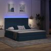 vidaXL LED-Speicherbett mit Matratze Blau 160 x 200 cm Stoff 3372368 Bild 5