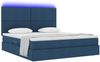 vidaXL LED-Speicherbett mit Matratze Blau 160 x 200 cm Stoff 3372368 Bild 3