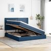 vidaXL LED-Speicherbett mit Matratze Blau 160 x 200 cm Stoff 3372368 Bild 4