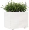 vidaXL Pflanzkübel Weiß 90x60x72,5 cm Massivholz Kiefer 3282605 Bild 4
