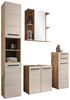 Waschbeckenunterschrank Sylt / Split , Holzwerkstoff , Beige , 60 x 62 x 31 cm Bild 4