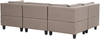 Beliani 'Unstad' Sofa, Braun, Leinenoptik, 72 x 76 x 228 cm, ohne Ottomane, U-Form Bild 5