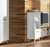 XL Küchenhängeschrank Rimini 40x96cm 1-türig matt Farbe: RAL 6025 farngrün matt / grau RI-W4/40 Bild 2