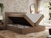 Boxspringbett, Polsterbett mit Bettkasten - PREMIUM-10 - 200x200cm - Braun Kunstleder - H3 Bild 2