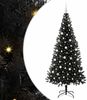 vidaXL Weihnachtsbaum mit 300 LEDs mit Ständer Schwarz 210 cm PVC 3396490 Bild 2