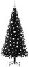 vidaXL Weihnachtsbaum mit 300 LEDs mit Ständer Schwarz 210 cm PVC 3396490 Bild 4