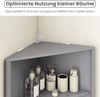 COSTWAY Hochschrank schmal Eckschrank Küchenschrank mit 5 Fächern Bild 4