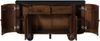Sideboard Mango 150x40x80 dunkelbraun lackiert / Marmor schwarz FLORENZ #220 Bild 3