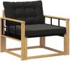 vidaXL Outdoor-Sofagarnitur Massives Akazienholz und Textilene Weiß 3439070 Bild 2