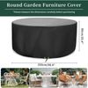Funshot Runde Gartenmöbel Abdeckung Wasserdicht 420D Oxford Gewebe Ø 250 x 90 cm Bild 2
