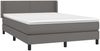vidaXL Boxspringbett mit Matratze Grau 140x190 cm Kunstleder 3130659 Bild 3