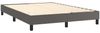 vidaXL Boxspringbett mit Matratze Grau 140x190 cm Kunstleder 3130659 Bild 4