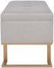 vidaXL Bank mit Staufach 105 cm Grau Samt 247573 Bild 4