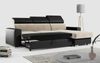 Ecksofa, Verstellbare Kopfstützen, L Couch, Polstersofa mit Bettkasten - FOX-L - Beige - Schwarz Bild 3