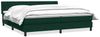 vidaXL Boxspringbett mit Matratze Dunkelgrün 180x220 cm Samt 3318000 Bild 2