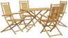 vidaXL 5-tlg. Garten-Essgruppe Bambus 3278529 Bild 2