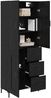 vidaXL Highboard Schwarz Eichen-Optik 69,5 x 34 x 180 cm Holzwerkstoff 3416137 Bild 3