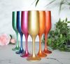 6 Sektgläser 200ml Metall-Optik Sektkelche Champagner Proseccoglas Sektglas Bild 2