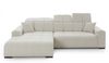 Wohnlandschaft >Puppet< Kopfteilverstellung, 2 Kissen, creme - 301x113x195cm (BxHxT) Bild 1